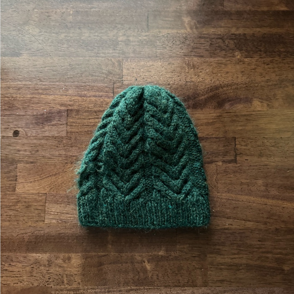Cozy Green Knit Beanie